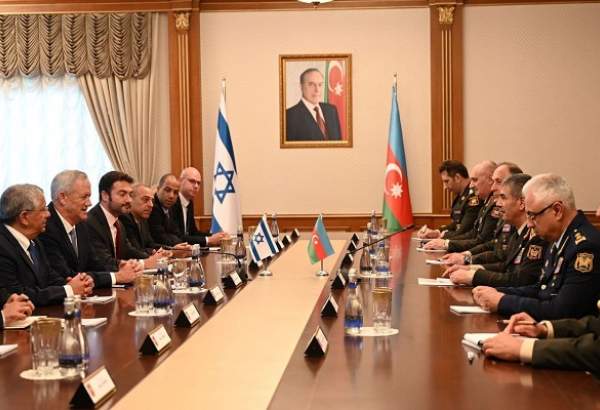 وزیر جنگ رژیم صهیونیستی با رئیس جمهور آذربایجان دیدار کرد