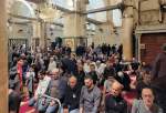 اقامه نماز صبح جمعه در مسجد الاقصی با حضور هزاران فلسطینی  