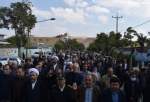 راهپیمایی مردم شهرستان بیجار در محکومیتِ حادثه تروریستی در حرم شاهچراغ علیه السلام  