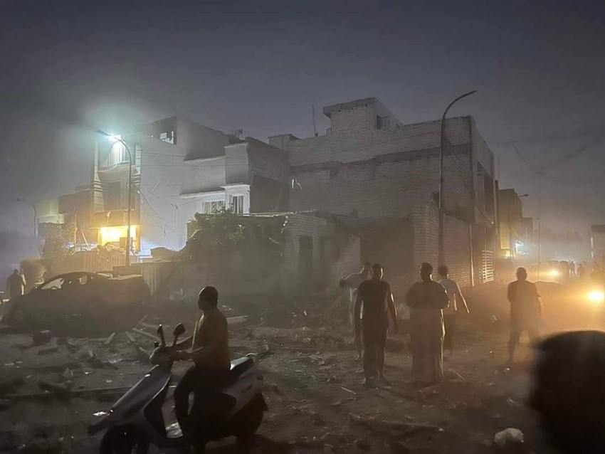 10  شهداء وإصابة أكثر من 20 بانفجار صهريج قرب ملعب في بغداد + صور  