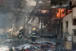 ۲۰ نفر زخمی در اثر آتش سوزی در مرکز تجاری بغداد
