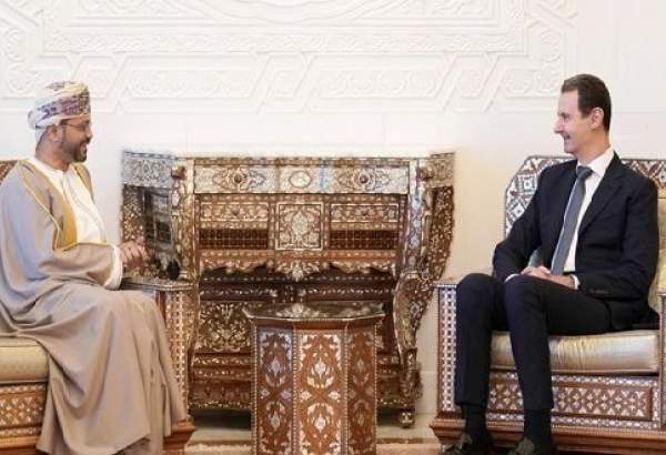 بشار اسد و وزیر خارجه عمان درباره تحولات منطقه و جهان گفت‌وگو کردند