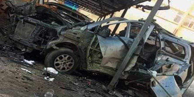 انفجار خودروی بمب‌گذاری شده در مقر شبه نظامیان «قسد» در سوریه