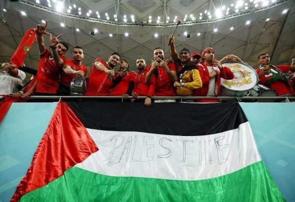 حماس پیروزی تیم ملی فوتبال مغرب مقابل پرتغال را تبریک گفت