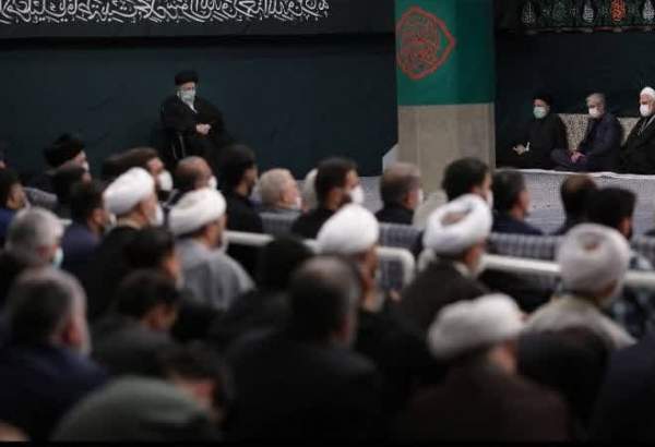 رہبر معظم انقلاب اسلامی کی موجودگی میں حضرت زہرا س کی یوم شہادت کی مناسبت سے مجلس عزا