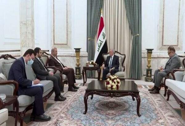 بغداد میں ایران کے سفیر نے عراق کے صدر سے ملاقات کی