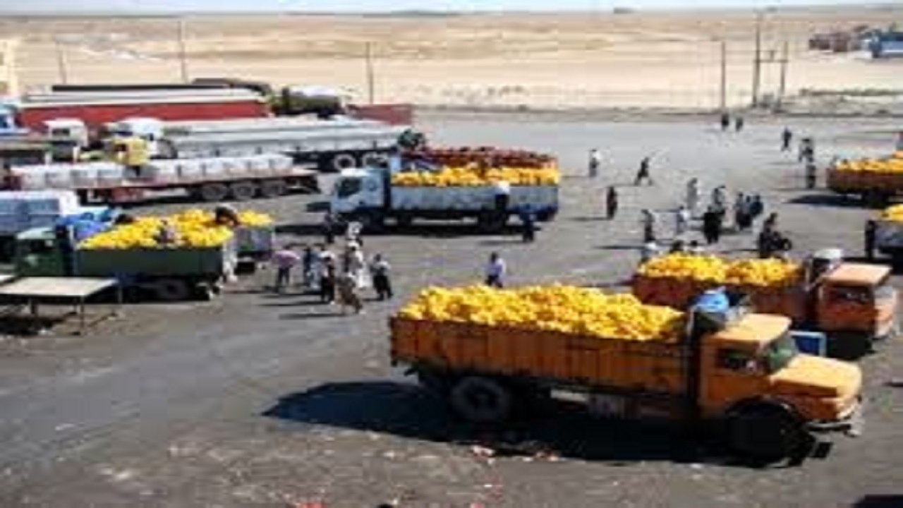 صادرات ۲۳۱ هزار تن محصولات کشاورزی از مرز مهران به عراق