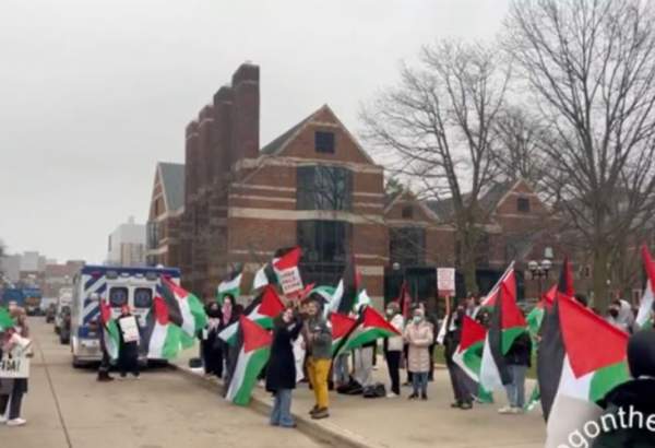 Michigan University students voice solidarity with Palestinians