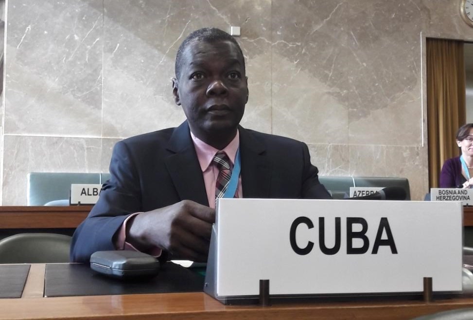 السفير الكوبي والممثل الدائم لكوبا لدى الأمم المتحدة بيدرو لويس بيدروسون كويستا