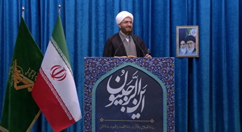 خطيب جمعة طهران يستنكر قرار البرلمان الاوروبي ، معتبرا ان الحرس الثوري الحصن المنيع لايران
