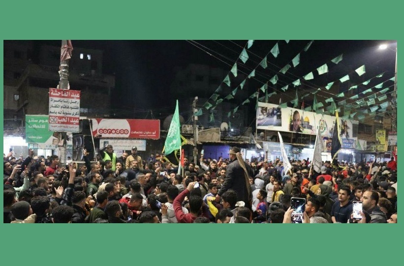 مسيرات شعبیة في قطاع غزة ابتهاجًا بالعملية البطولية في القدس المحتلة  