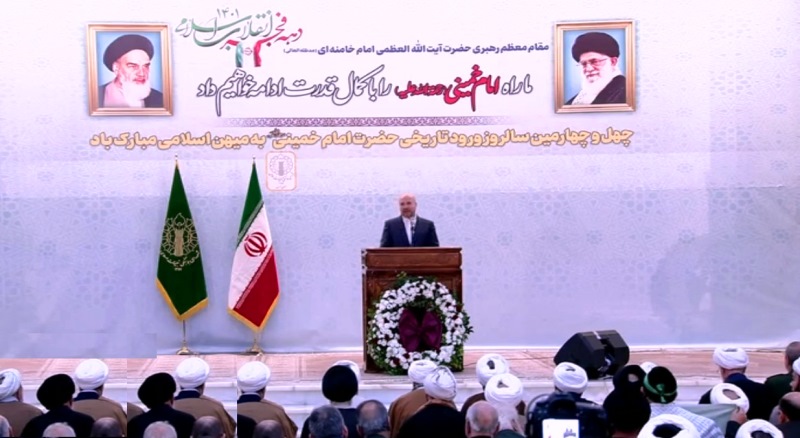 قاليباف : انتصار ثورة الإمام الخميني (رض) والشعب الايراني تحقق بفضل الاتكال على السنن الإلهية