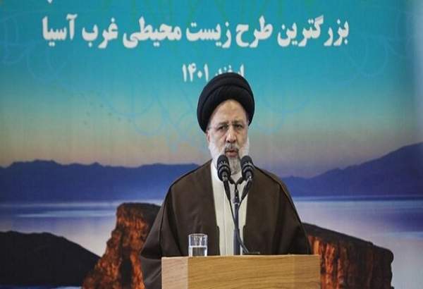 ایرانی صدر نے ارومیہ جھیل کے لیے پانی کی منتقلی کے منصوبے کا باضابطہ افتتاح کردیا