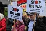 Protesters in London demand west to stop sending arms to Ukraine