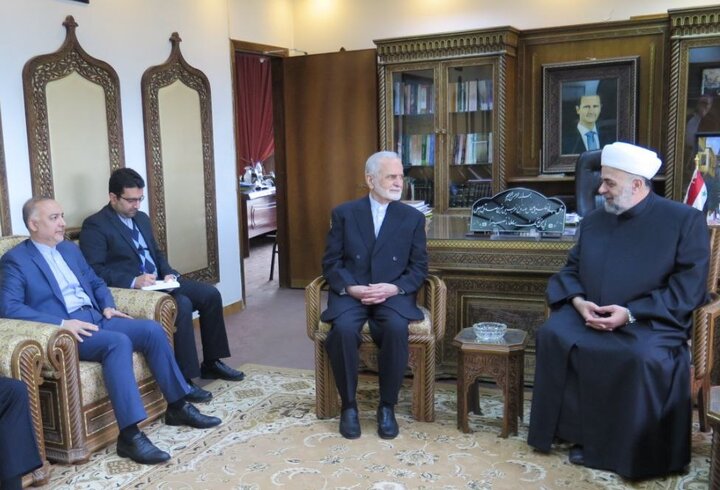 دیدار خرازی با وزیر اوقاف سوریه