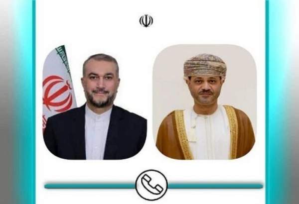 ایران اور عمان کے وزرائے خارجہ کے درمیان ٹیلی فونک گفتگو