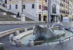 Environmental activists pour black liquid into Rome’s landmark fountain