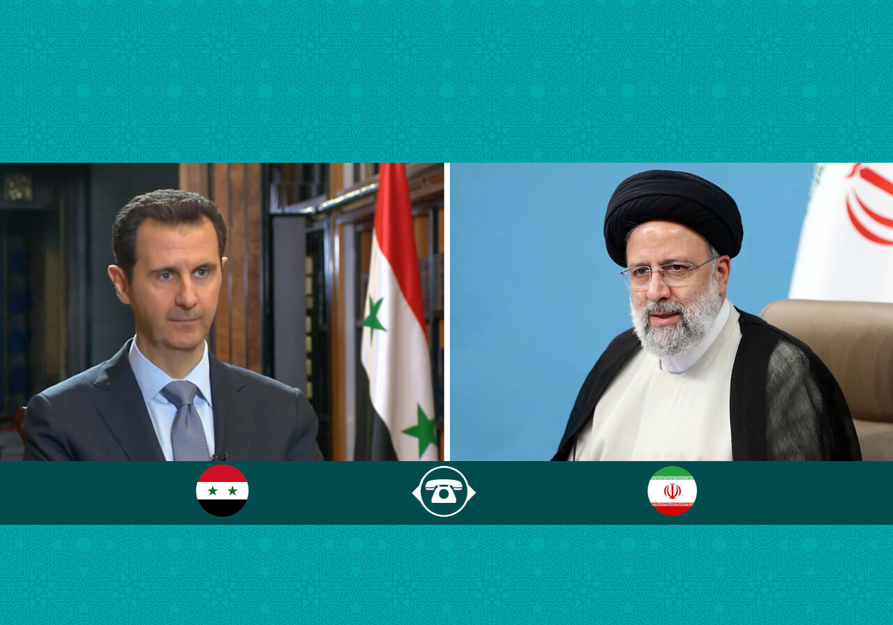 الرئيس الايراني لنظيره السوري : مستقبل تيار المقاومة واعد ولامع