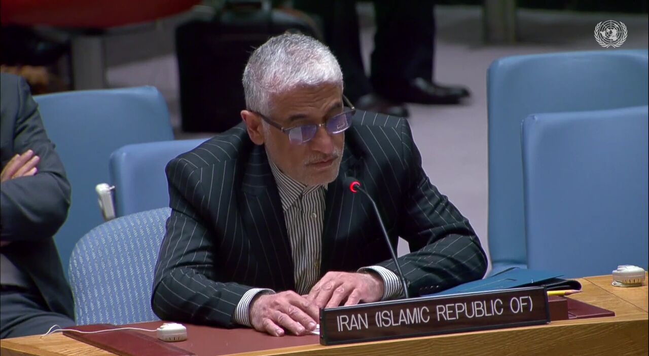 مندوب ايران لدى الأمم المتحدة : مجلس الأمن جعل بِصَمْتِه الفلسطينيين عرضة لعنف مستمر