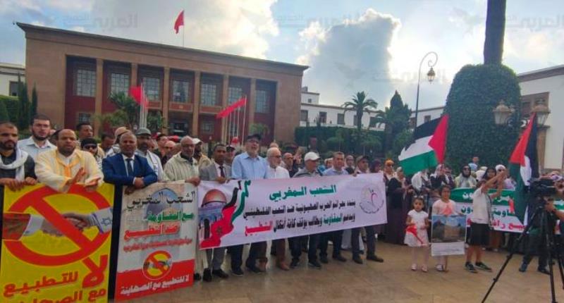مظاهرات في المغرب للتنديد بالعدوان على قطاع غزة