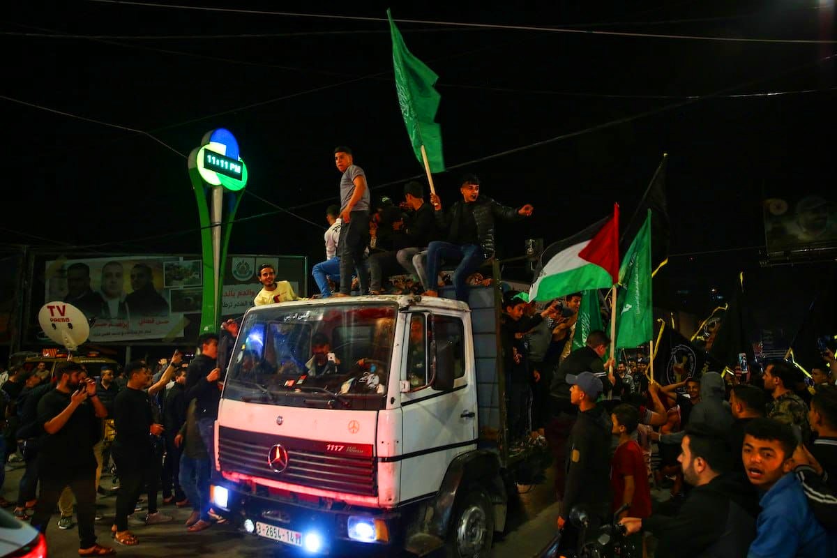 مسيرات في قطاع غزة بعد سريان التهدئة احتفالا بثبات وقدرة المقاومة