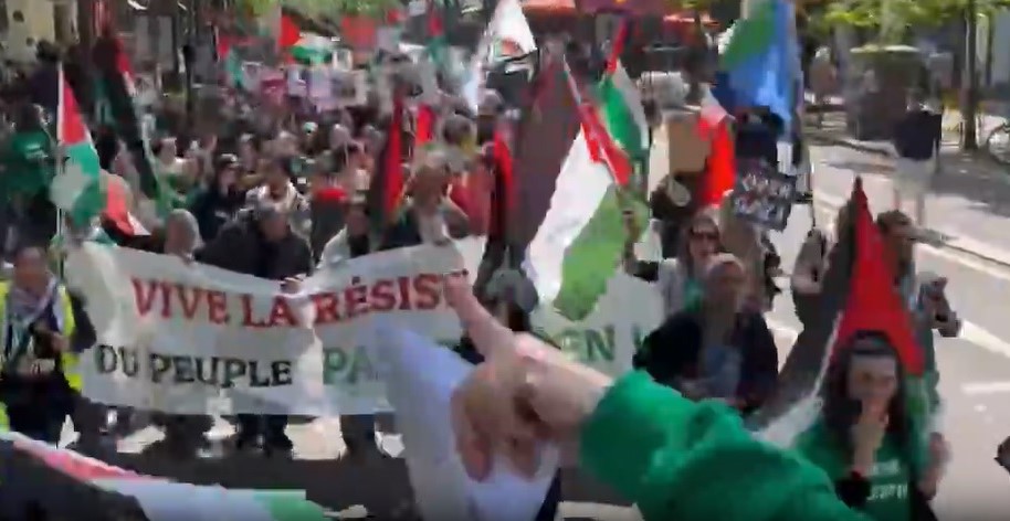 Les Français organisent un rassemblement à Paris pour soutenir la Palestine