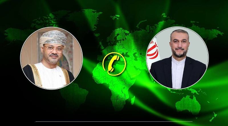 محادثة هاتفية بين وزيري خارجية إيران وسلطنة عمان