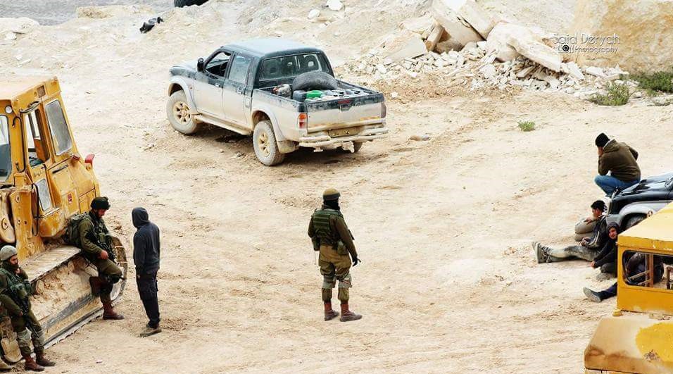 Quarry in Ramallah area ordered removed by Israeli military, digging tools, tractor seized