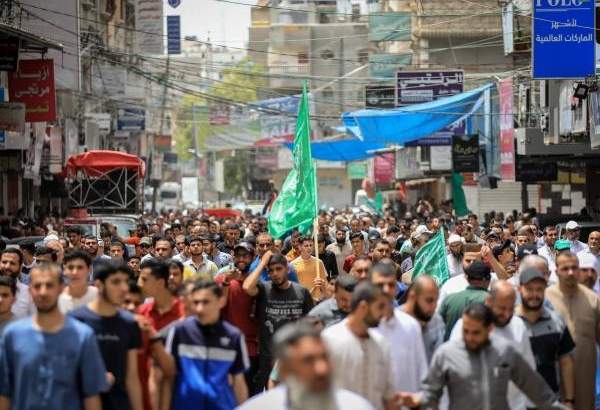 راهپیمایی گسترده در غزه در حمایت از قدس و مسجد الاقصی