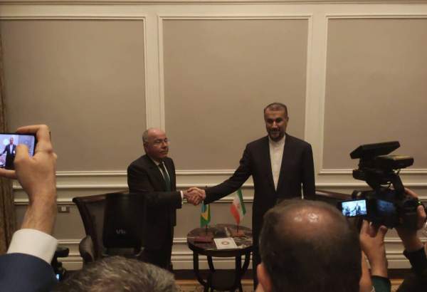 ایرانی وزیر خارجہ کی  اپنے برازیلی ہم منصب کے ساتھ ملاقات