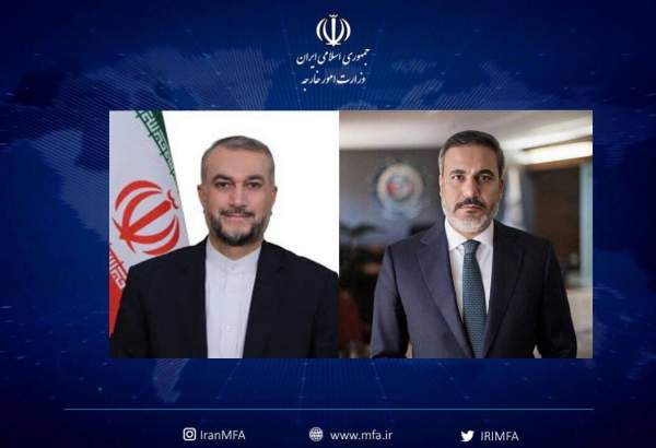 ایران اور جمہوریہ ترکی کے وزرائے خارجہ نے ٹیلی فونک گفتگو