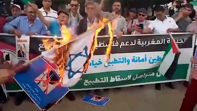تظاهرات في المغرب احتجاجاً على زيارة رئيس الكنيست الصهيوني الى الرباط