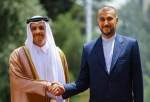 ایران کے وزیر خارجہ نے قطر کے نائب وزیر اعظم اور وزیر خارجہ سے ملاقات
