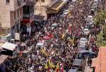 حشود من الفلسطينيين يشيعون شهداء جنين