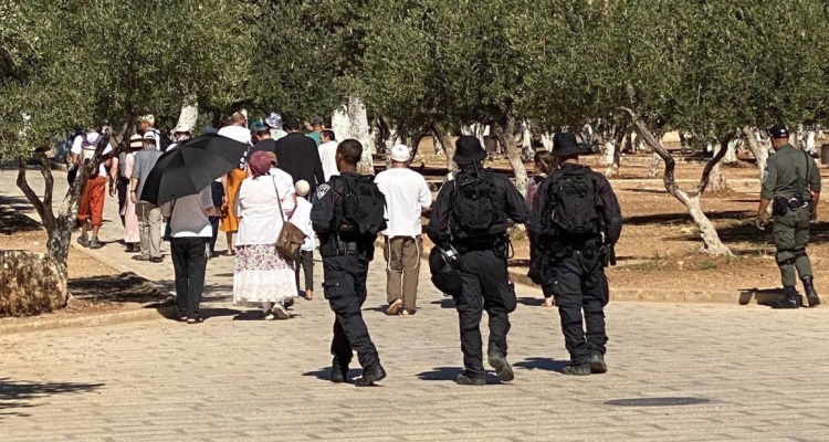 عشرات المستوطنين يقتحمون الأقصى بحماية من شرطة الاحتلال