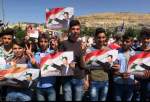 شام کے الحسکہ میں عوام کا امریکی دہشت گردوں کے خلاف احتجاج