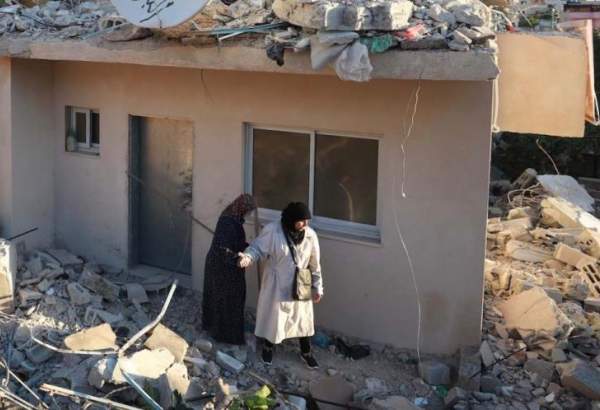 Tel Aviv regime razes down 56 Palestinian structures in West Bank