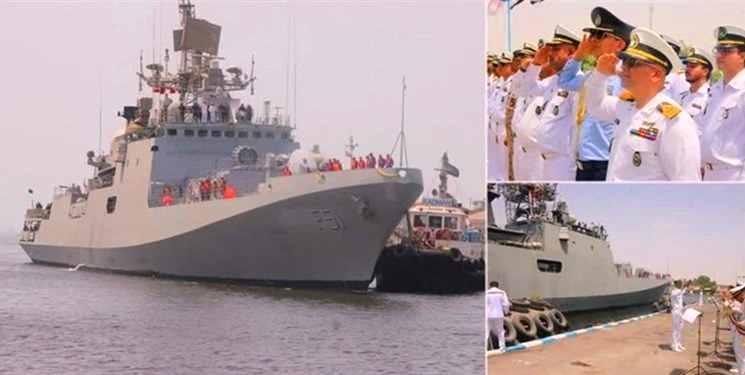 القوات البحرية الايرانية و الهندية تجري تدريبات مشتركة