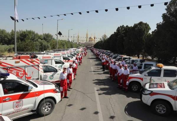 انجمن ہلال احمر کی ٹیمیں اور کارکن اربعین پر خدمت کے لئے عراق روانہ
