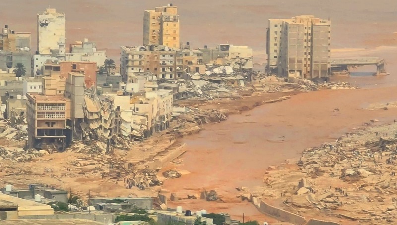 لیبیا میں سیلاب کے نتیجے میں 2000 سے زائد افراد ہلاک اور ہزاروں لاپتہ ہو گئے۔  