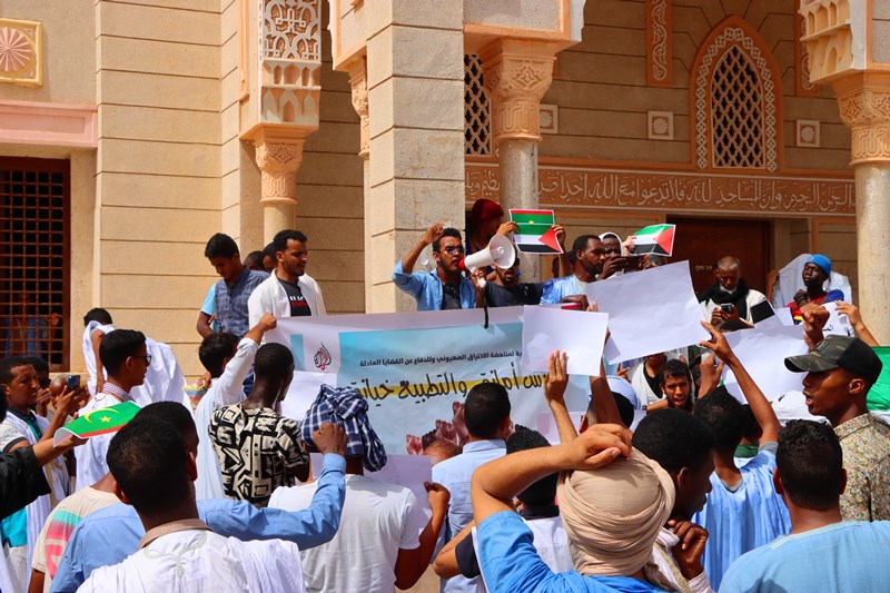 وقفة شعبية في نواكشوط رفضًا للتطبيع وتأكيداً لدعم القدس والمسجد الأقصى