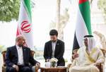 ایران کی پارلیمنٹ کے اسپیکر کی متحدہ عرب امارات کے نائب صدر سے ملاقات