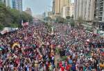 كراتشي جنوبي باكستان تشهد تظاهرة حاشدة حضر فيها أكثر من عشرات الآلاف دعماً لفلسطين
