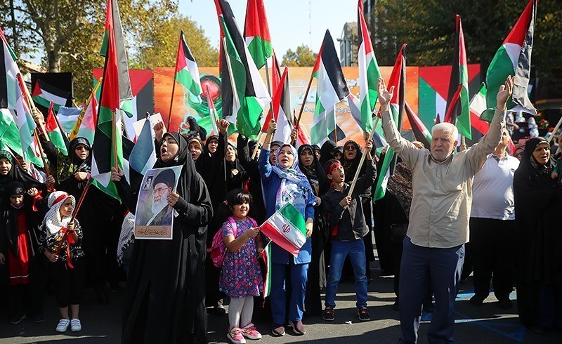 مسيرات لامهات واطفال دعما لاطفال فلسطين في طهران  