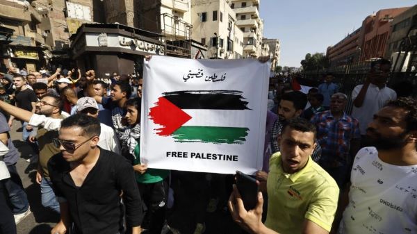 Egyptians protest against Israeli atrocities on Palestinians in Gaza Strip (video)  