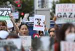 Demonstrators in Tokyo voice solidarity with Palestinians under Israeli attacks (photo)  