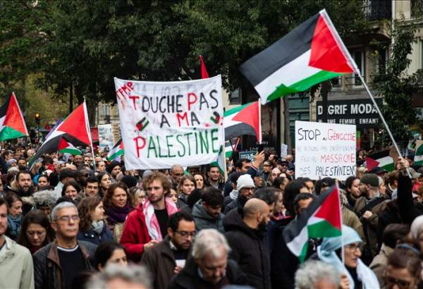 Protesters take to streets in France to demand end to Israeli attacks on Gaza Strip