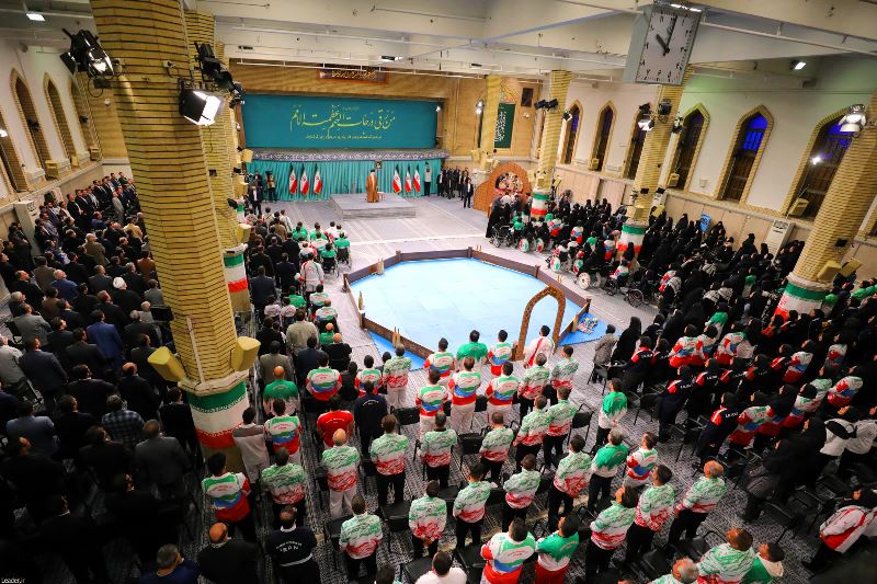تقرير مصور .. الإمام الخامنئی یستقبل الریاضیین الحائزین على میدالیات فی دورة الألعاب الآسیویة  