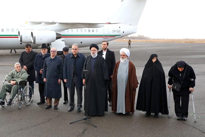 الرئيس الايراني يصل مدينة زنجان مركز محافظة زنجان  