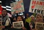 New York protesters condemn US-UK attack on Yemen